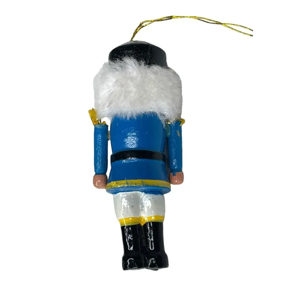 Vintage Wooden Nutcracker Christmas Ornament